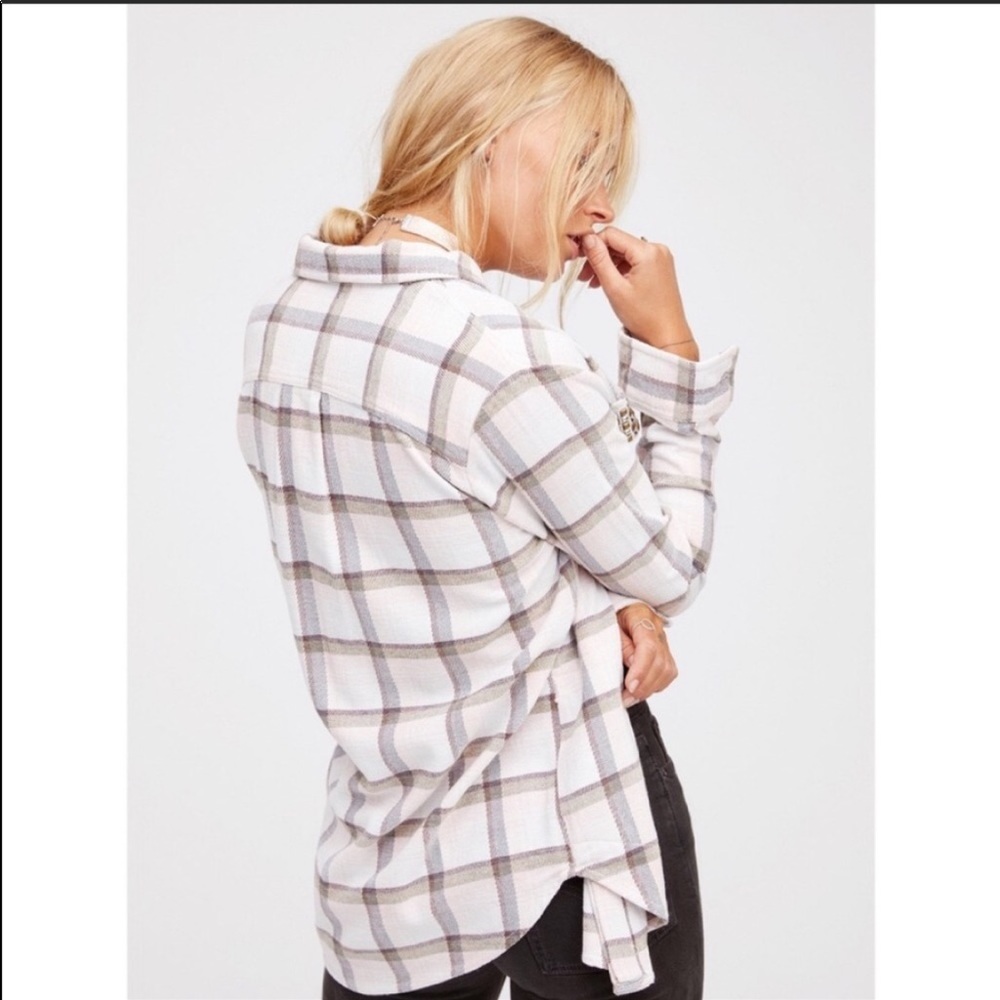 Free people Erin studded flannel shirt jacket - Picture 11 of 11